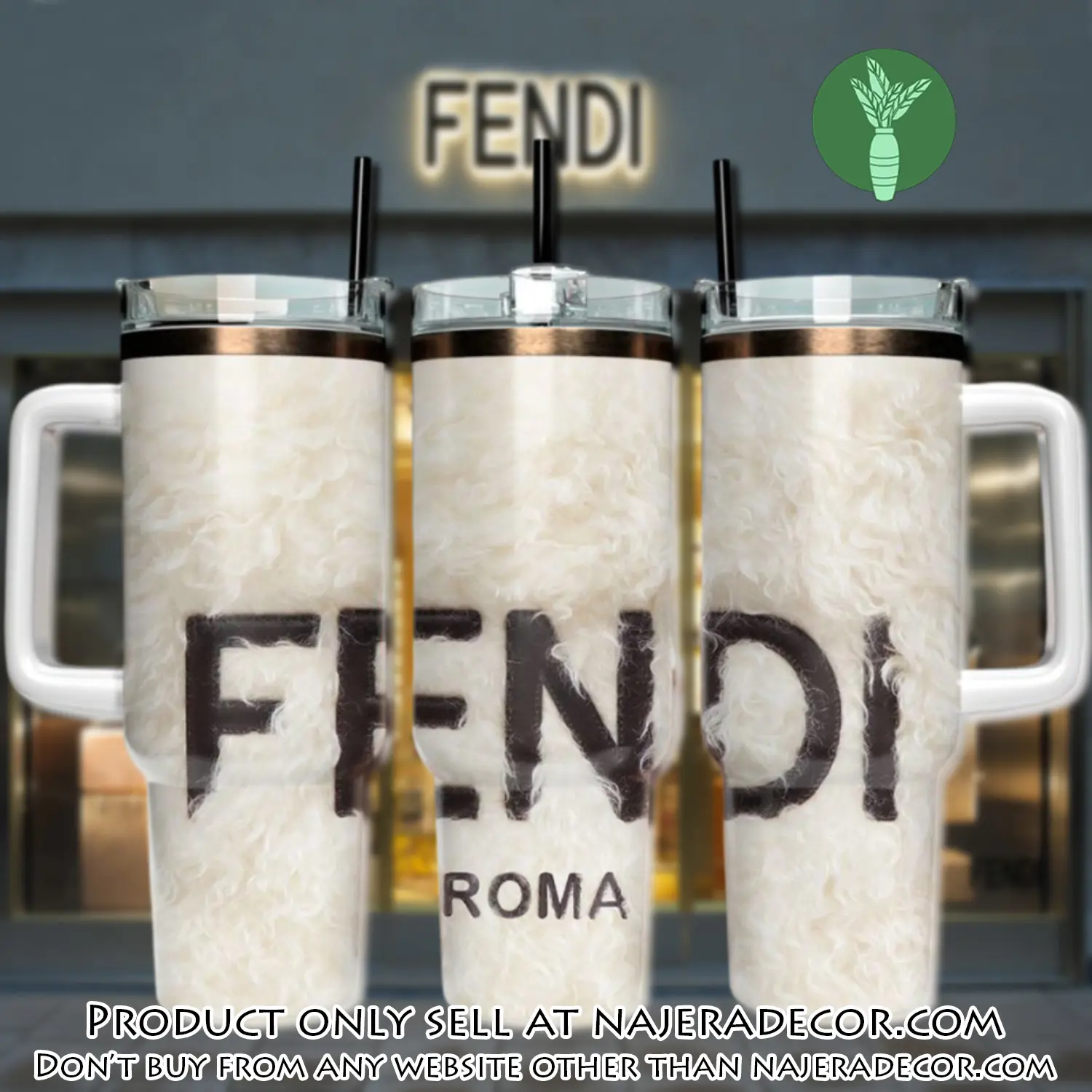 Fendi 40oz fashion logo fendi stanley tumbler ktb1121 njr3623586